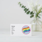 Aangepaste speciale Rainbow Flag Biz-kaarten Visitekaartje (Staand voorkant)