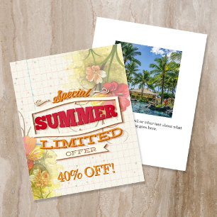 Aangepaste speciale zomer beperkte aanbieding flye flyer
