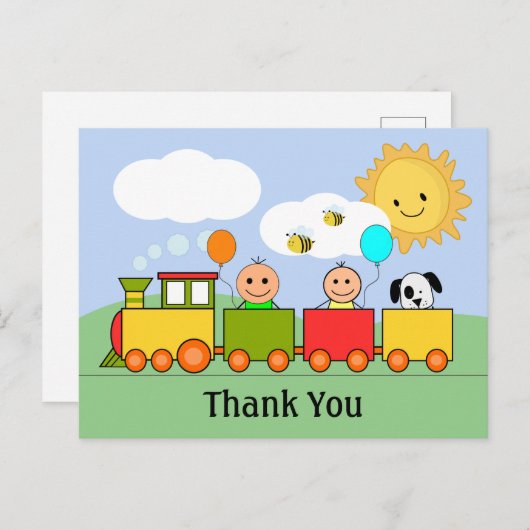 Aangepaste Speelgoed Hartelijk dank Briefkaart (Voorkant / Achterkant)