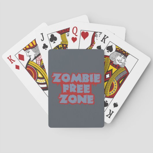 Aangepaste speelkaarten voor Zombie Free Zone (Achterkant)