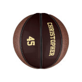 Aangepaste speler club teamnaam nummer Monogrammed Basketbal (Verticaal)