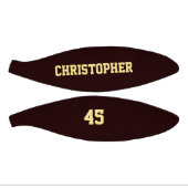 Aangepaste speler club teamnaam nummer Monogrammed Basketbal (Panelen)