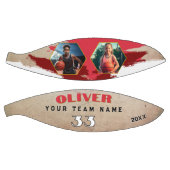 Aangepaste Speler Naam Nummer Team 2 Foto Basketbal (Panelen)