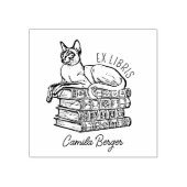Aangepaste Sphynx Cat Bookplate Rubberstempel (Afrduk)