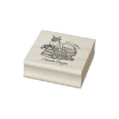 Aangepaste Sphynx Cat Bookplate Rubberstempel (Stempel)
