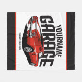 Aangepaste spierkraan 1967 Roodspoeling Fleece Deken (Voorkant (Horizontaal))