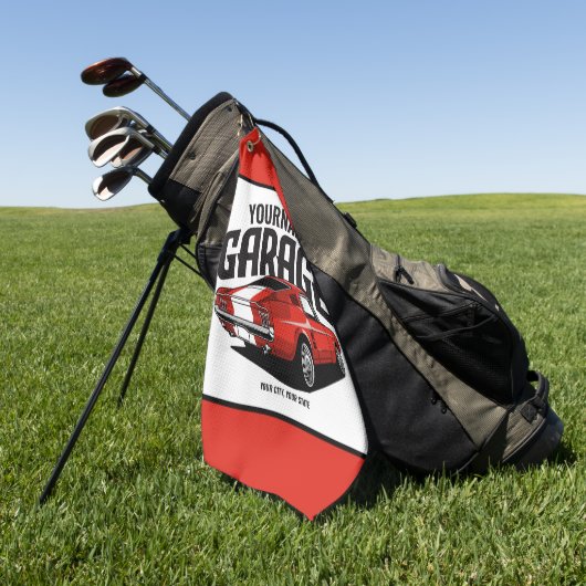 Aangepaste spierkraan 1967 Roodspoeling Golfhanddoek (Groen)