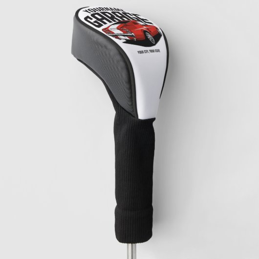 Aangepaste spierkraan 1967 Roodspoeling Golfheadcover (Schuin)