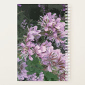 Aangepaste spiraalplanner met roze bloem foto afdr planner (Achterkant)