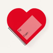 Aangepaste, spiraalvormige, afgeronde laptop met h notitieboek (Voorkant)