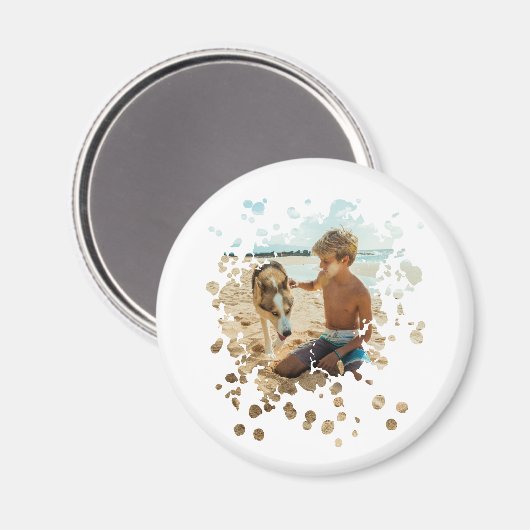 Aangepaste Splash Art Magneet (Voorkant / Achterkant)