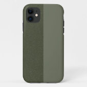 Aangepaste split mat + getextureerde groene iPhone Case-Mate iPhone Case (Achterkant)