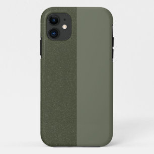 Aangepaste split mat + getextureerde groene iPhone 11 Hoesje