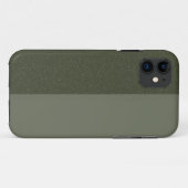 Aangepaste split mat + getextureerde groene iPhone Case-Mate iPhone Case (Achterkant (horizontaal))