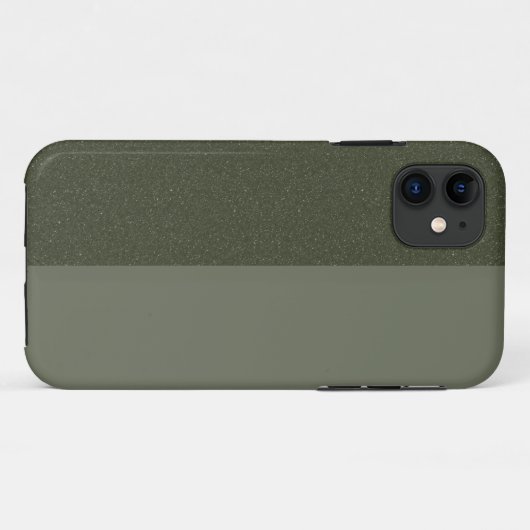 Aangepaste split mat + getextureerde groene iPhone Case-Mate iPhone Case (Achterkant (horizontaal))