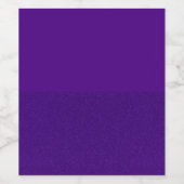 Aangepaste split-mat-top glitter-bottom label wijn etiket (Enkel label)