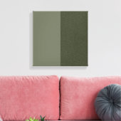 Aangepaste Split Textured Moss Canvas - Licht & Do Afdruk (Insitu (Woonkamer))