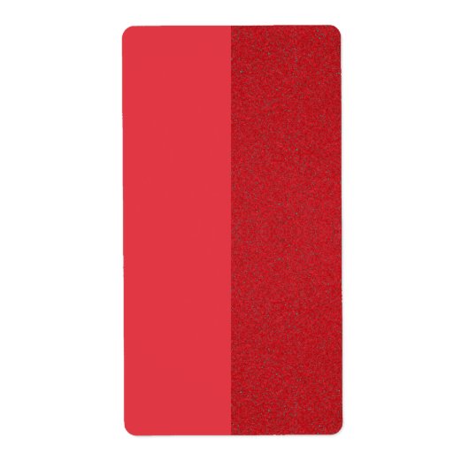 Aangepaste split tomaat rode verzendlabels etiket (Voorkant)