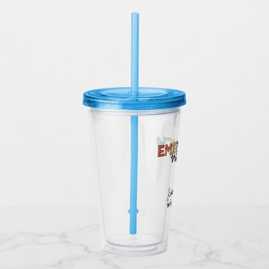 Aangepaste spoedverpleegkundige/verpleegkundige pe acryl drinkbeker (Rechts)