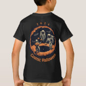 Aangepaste Spooky Cosmic Halloween 2024 Astronaut T-shirt (Achterkant)