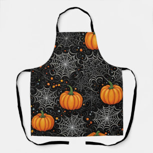 Aangepaste Spooky Creepy Halloween Pumpkins & Spid Schort