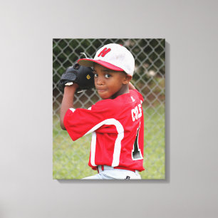Aangepaste sporingsspeler Athlete Foto Wrapped Can Canvas Afdruk