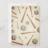 Aangepaste  Sport Baseball Boy Baby shower Kaart (Achterkant)