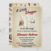 Aangepaste  Sport Baseball Boy Baby shower Kaart (Voorkant / Achterkant)