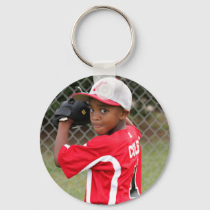 Aangepaste sport foto sleutelhanger