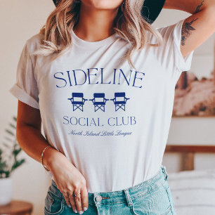 Aangepaste Sport Moeder Zijlijn Sociale Club T-shirt