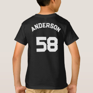 Aangepaste Sport Team Logo met Naam en Nummer T-shirt
