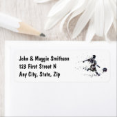 Aangepaste sport voor voetzoekers etiket (Insitu)