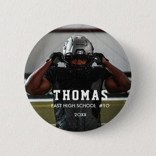 Aangepaste sportfoto's moderne minimalistische sti ronde button 5,7 cm