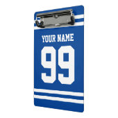 Aangepaste sporttrui nummer mini klembord cadeau (Angled2)