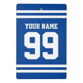 Aangepaste sporttrui nummer mini klembord cadeau (Achterkant)