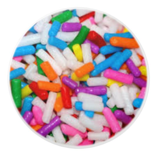 Aangepaste sprenkels keramische kast knop (Voorkant)