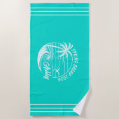 Aangepaste Spring Break Meisjes Trip Schattige Str Strandlaken (Voorkant)