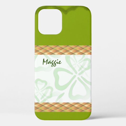 Aangepaste St. Patrick's Day Design iPhone Case (Achterkant)