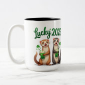 Aangepaste St. Patrick's Day Mok - Vier met twee (Links)