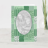 Aangepaste St Patrick's Day Shamrocks-fotokaart Kaart (Voorkant)