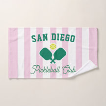 Aangepaste Stad Pickleball Preppy Sport Handdoek
