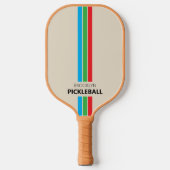 Aangepaste Stad Retro Strepen Pickleball Paddle (Voorkant)