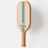 Aangepaste Stad Retro Strepen Pickleball Paddle (Links)