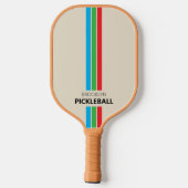 Aangepaste Stad Retro Strepen Pickleball Paddle (Achterkant)