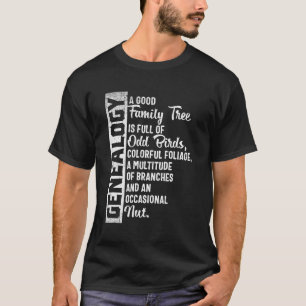 Aangepaste stamboom genealogie ontwerp voor geneal t-shirt