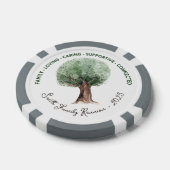 Aangepaste stamboom reünie poker chips (Enkel)