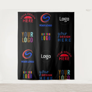 Aangepaste stap voor de achtergrond van Logos-gebe Wandkleed