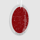 Aangepaste Star-kaart - Acrylkerstversiering  Ornament (voorkant)