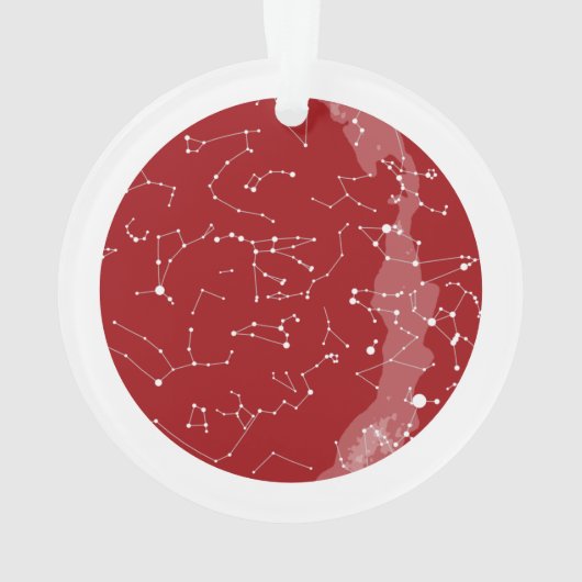 Aangepaste Star-kaart - Acrylkerstversiering  Ornament (achterkant)