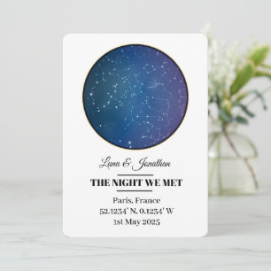 Aangepaste Star Map Kaart - Gepersonaliseerde Nigh
